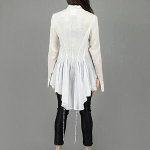 Cottagecore Long Sleeve Shirt Size Medium Button Down Long Sleeve Blouse Summer